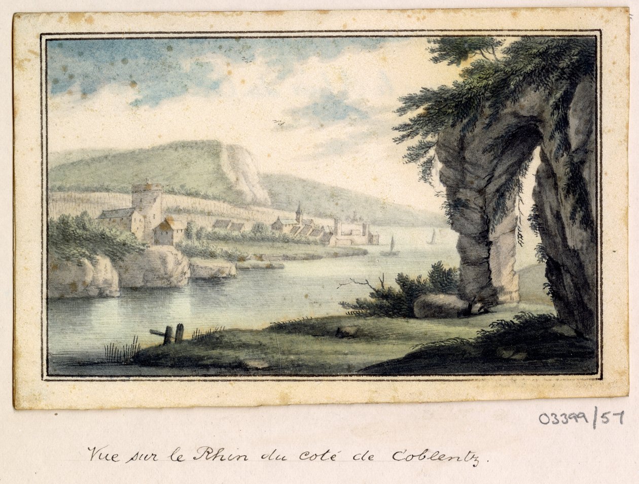 En række skitser, udsigter i Storbritannien, kontinentet og Amerika 1772-1778 (akvarel) af British School