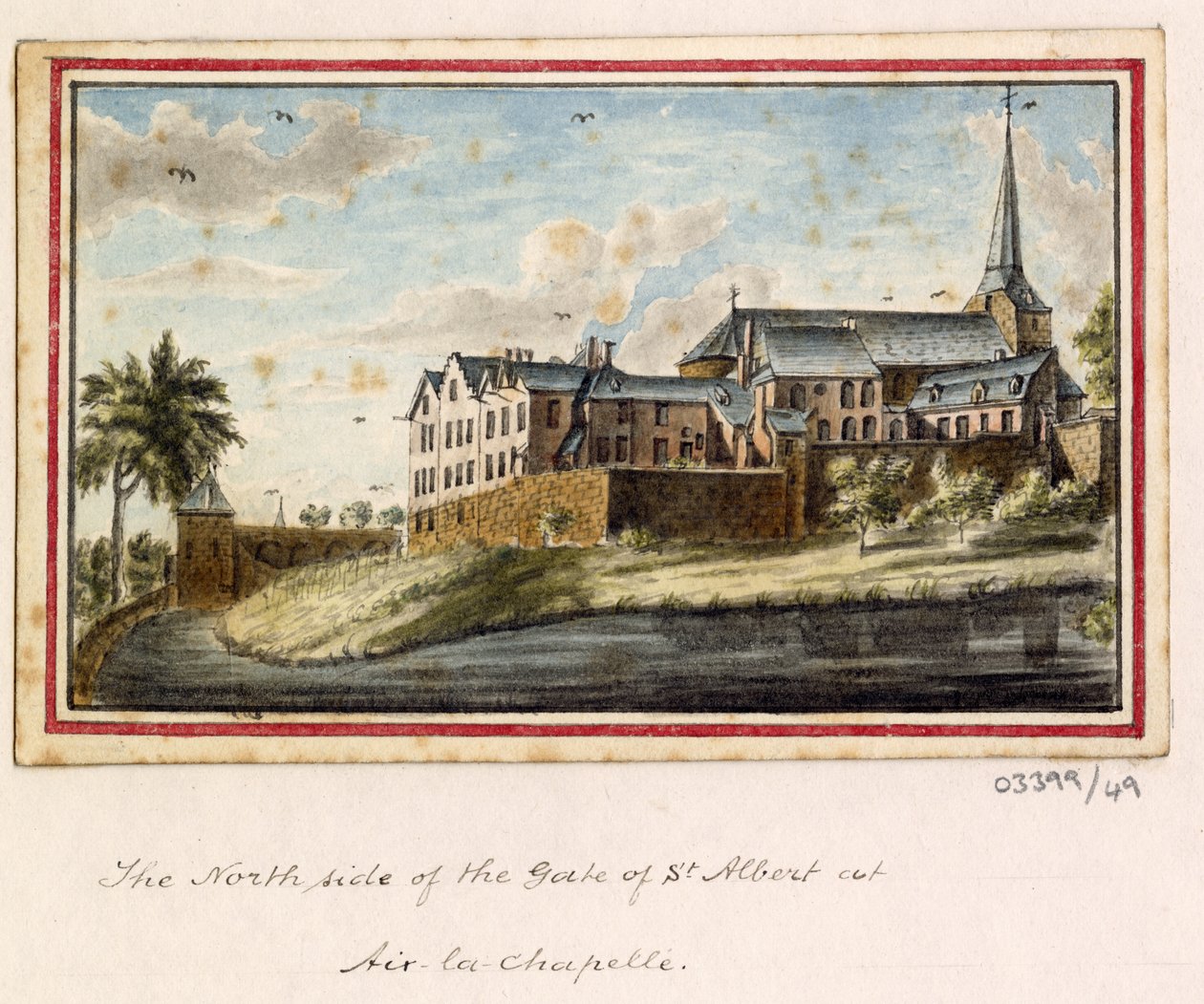 En række skitser, udsigter i Storbritannien, kontinentet og Amerika 1772-1778 (akvarel) af British School