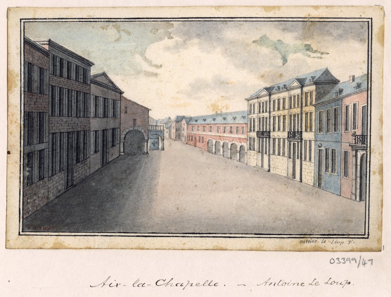 En række skitser, udsigter i Storbritannien, kontinentet og Amerika 1772-1778 (akvarel) af British School