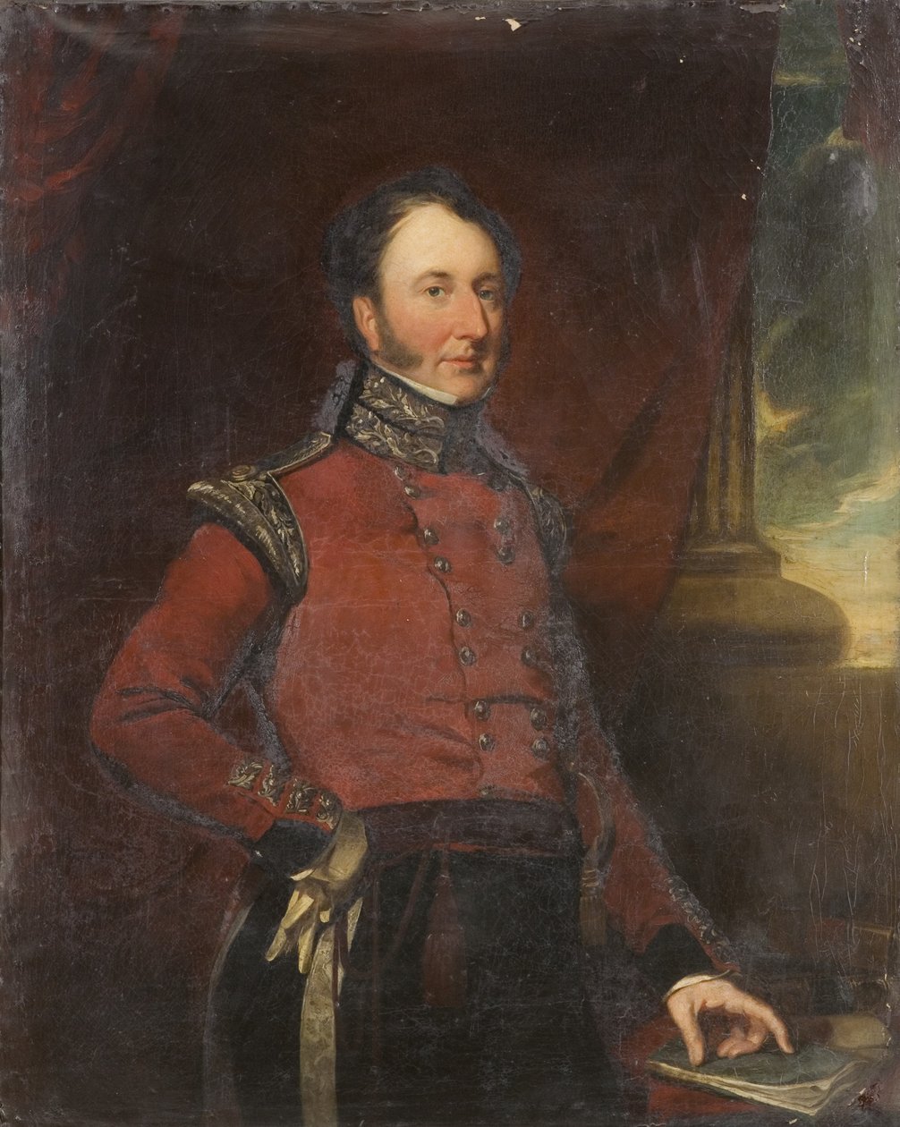 Kaptajn Henry Charles Harford fra Frenchay Lodge (olie på lærred) af British School