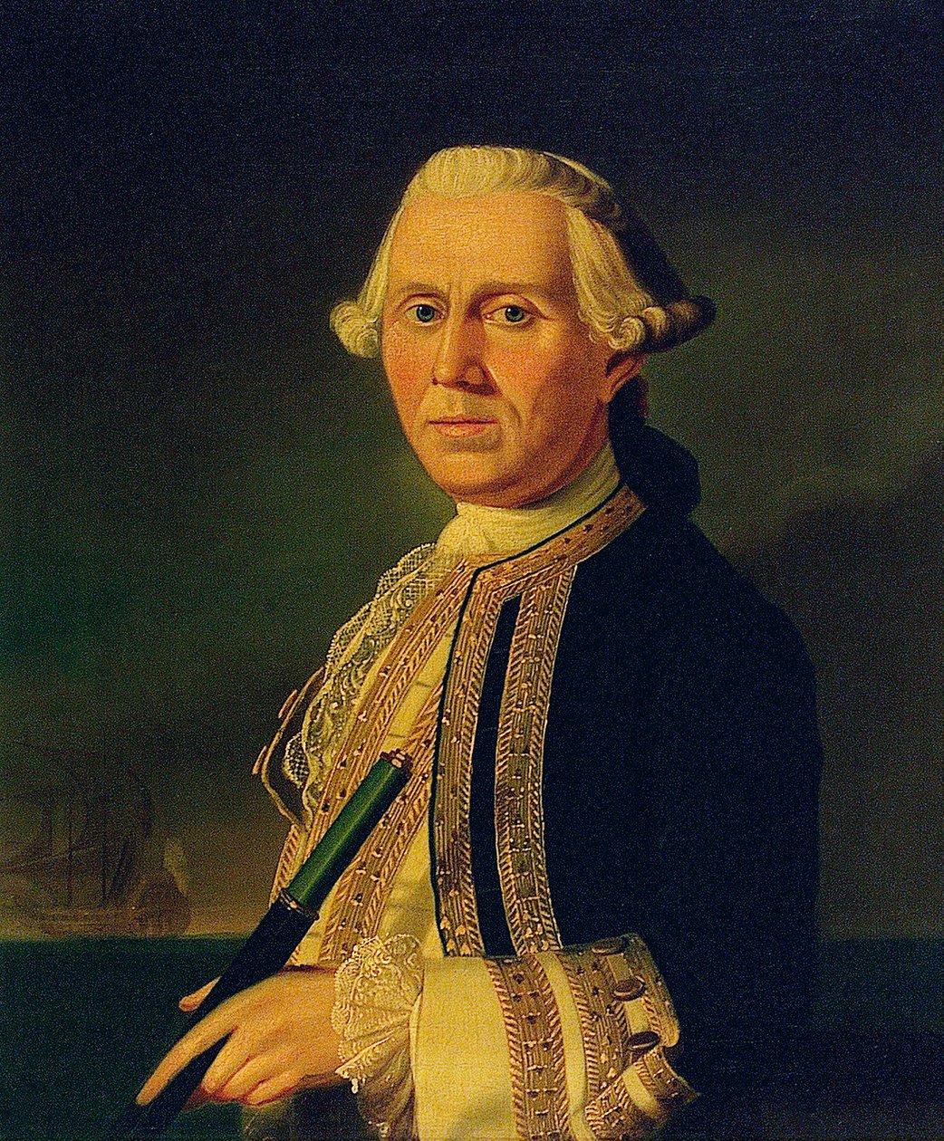 Kaptajn James Ferguson (1723-1793) af British School