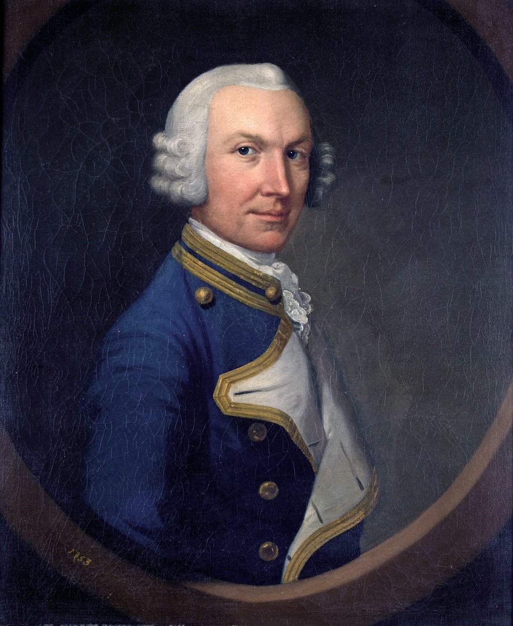 Kaptajn William Holburne, 1753 af British School
