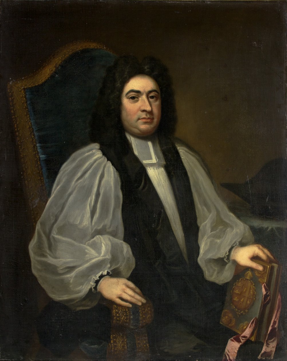 George Smallbridge, 22. biskop af Bristol, ca. 1715-19 (olie på lærred) af British School