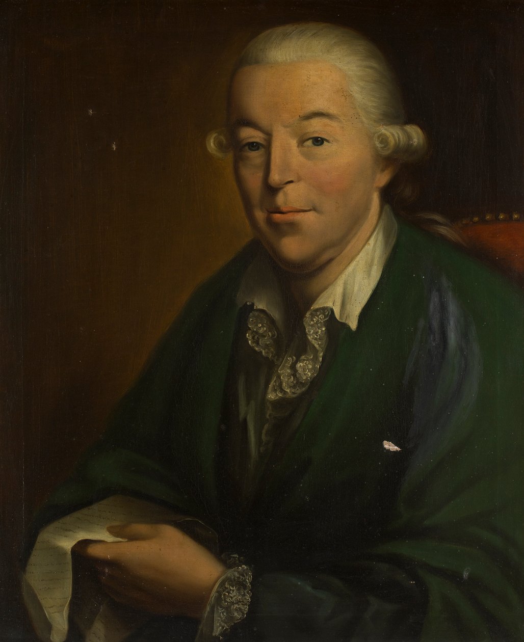 Halv-længde portræt af Charles Hay af Hannes (olie på lærred) af British School