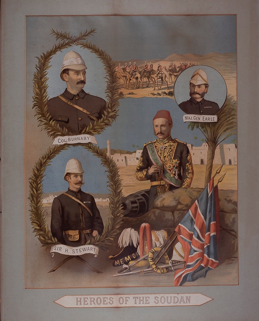 Heroes of the Soudan 1885 (chromolitho) af British School