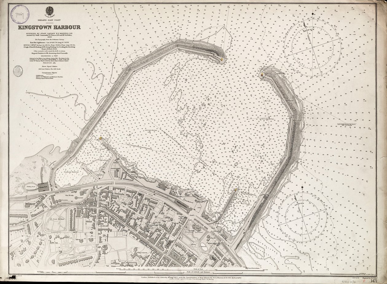 Kingstown Harbour, Irlands østkyst af British School