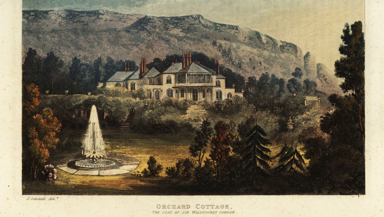 Orchard Cottage, Isle of Wight, sæde for Sir Willoughby Gordo af British School