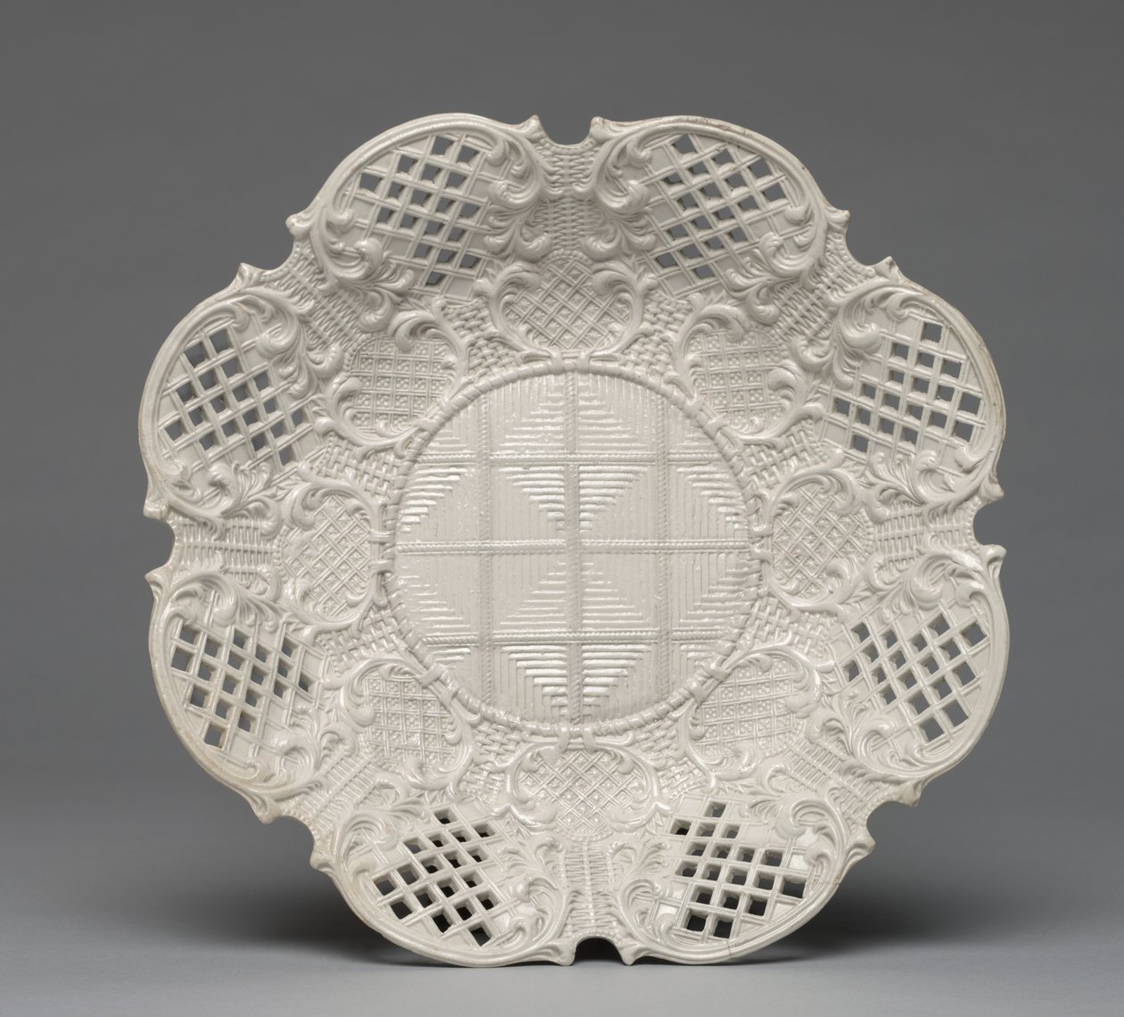 Plade, fremstillet af en Staffordshire Factory, England, ca. 1760 af British School