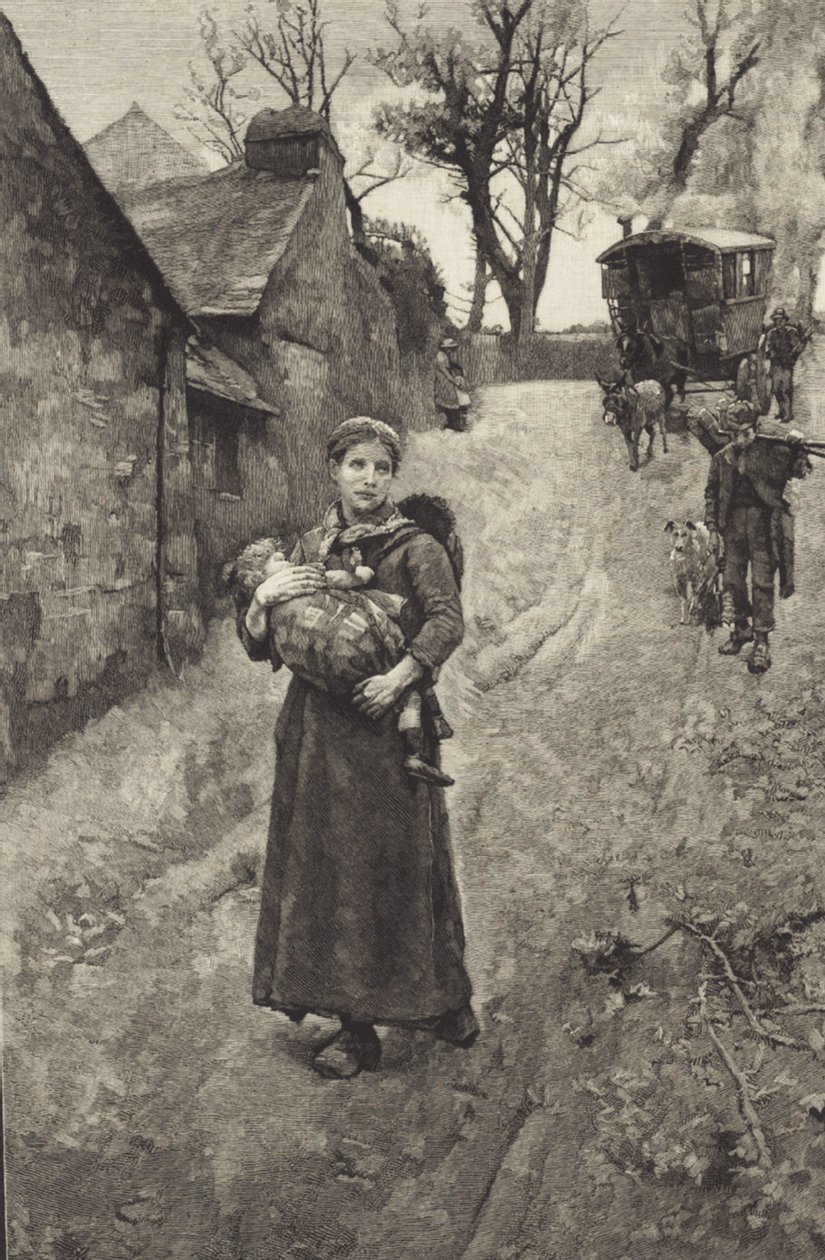 Fattig landsenke (gravering) af British School