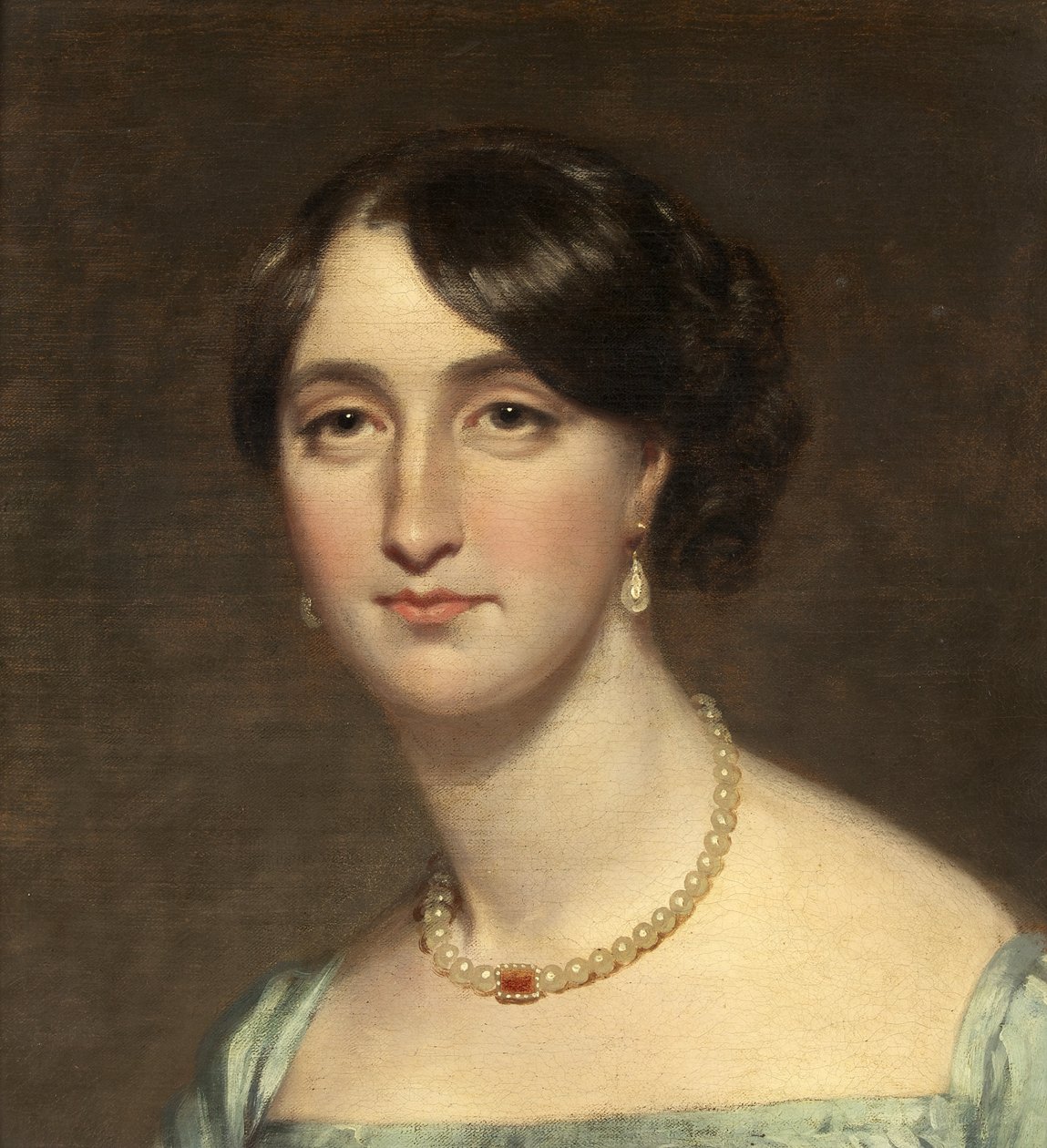 Portræt af Fanny Kemble, ca. 1830 (olie på lærred) af British School