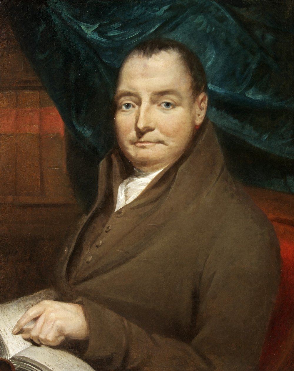 Portræt af John Birtill, ca. 1800 (olie på lærred) af British School