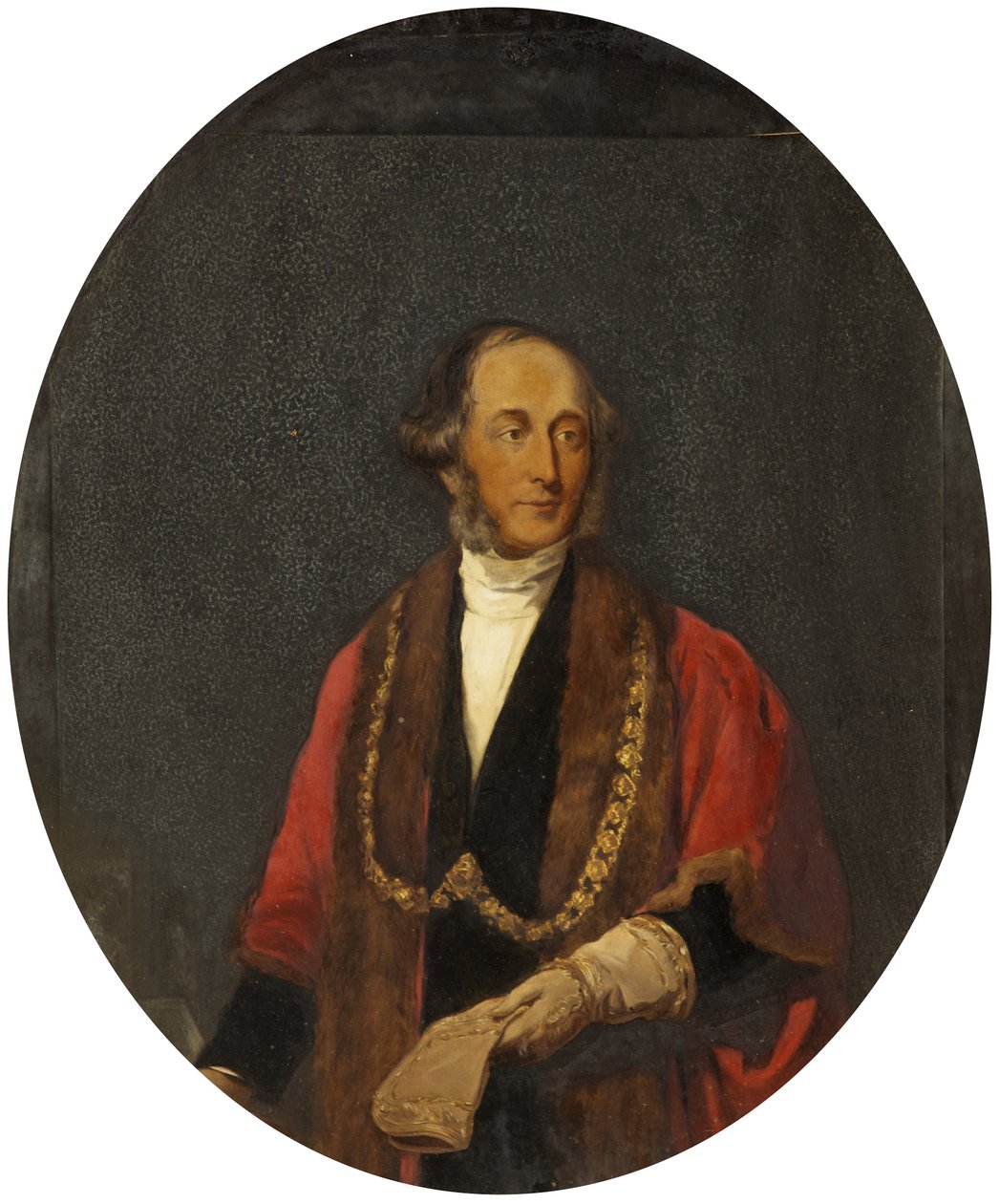 Portræt af John George Shaw, ca. 1853-54 (olie på lærred) af British School