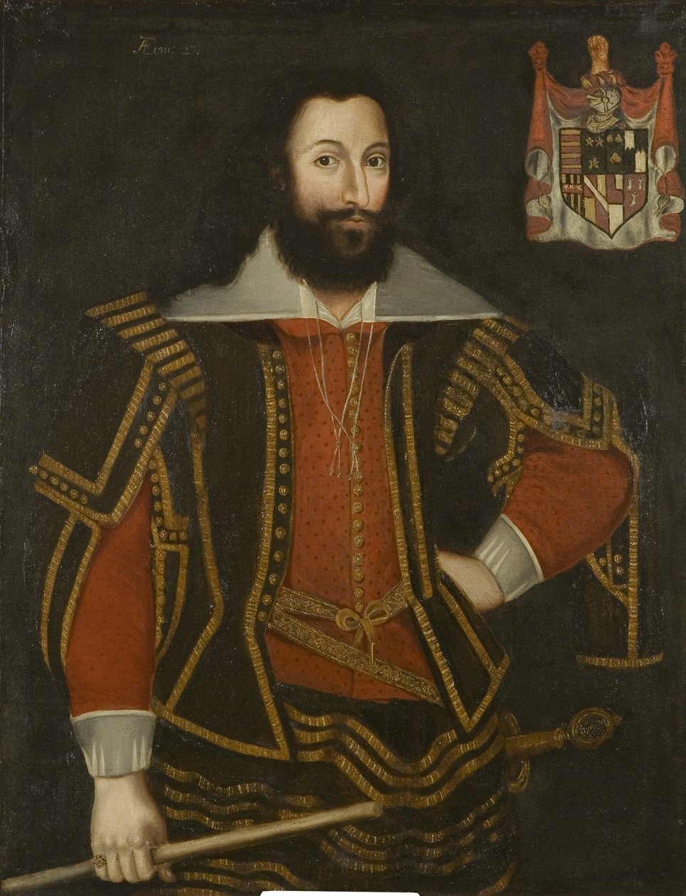 Portræt af Sir Robert Poyntz, ca. 1615 (olie på lærred) af British School