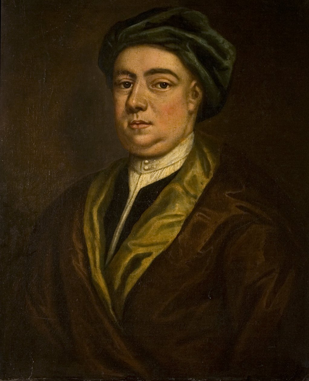 Portræt af en ukendt gentleman (engang siges at være et Hogarth-selvportræt), 1730