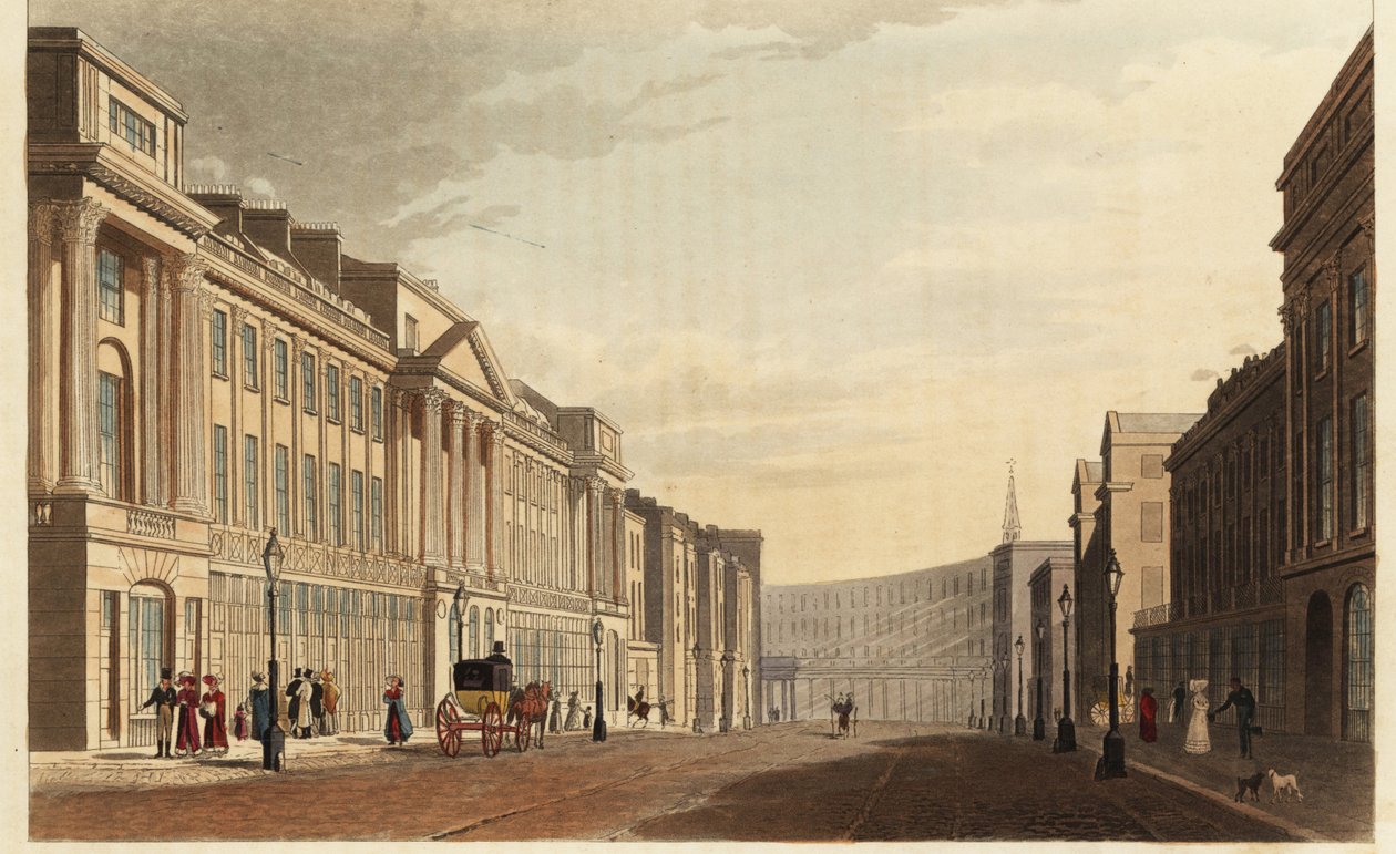 Regent Street, ser mod Quadrant, London af British School
