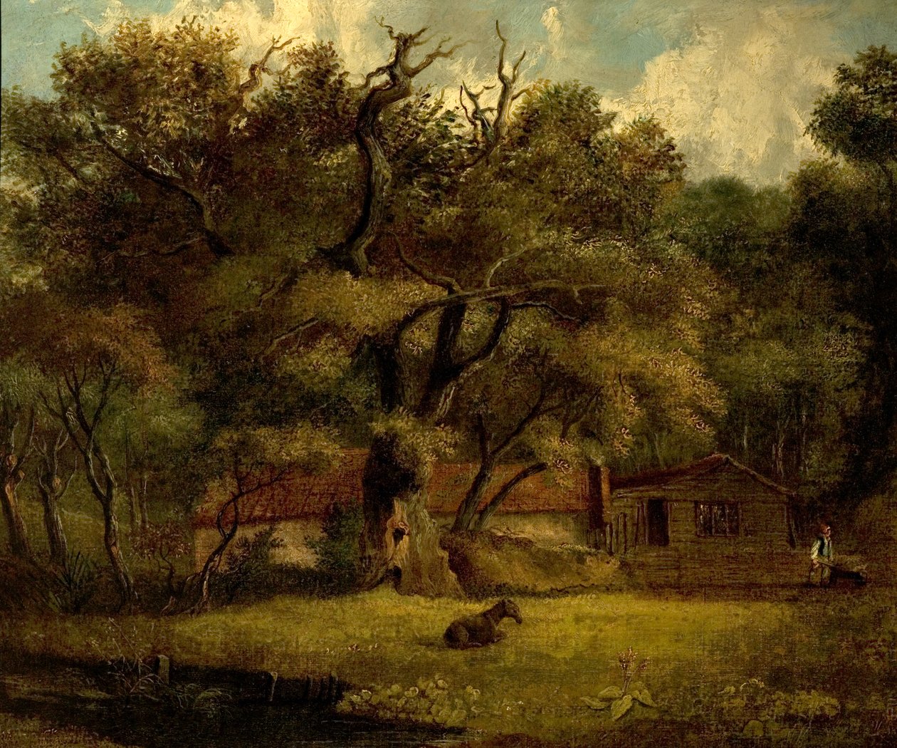 The Homestead (olie på lærred) af British School