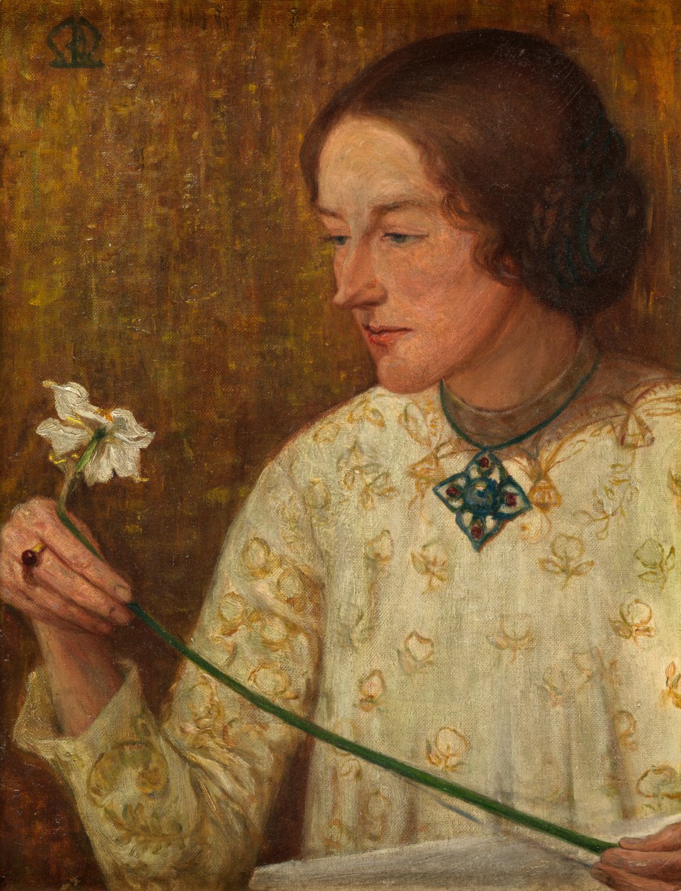 Narcissen (olie på lærred) af British School