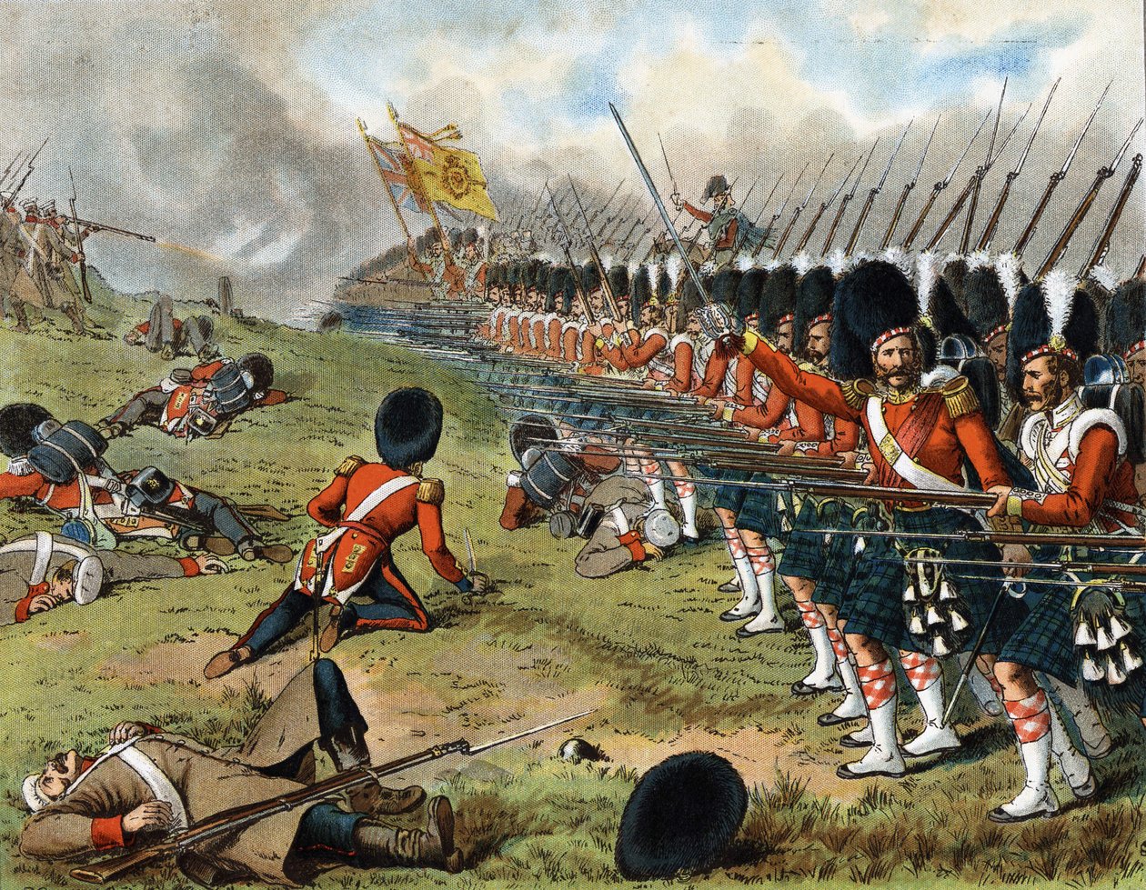 Den 93. Sutherland Highlanders fremrykning i slaget ved Alma 1854 - i "" Harper