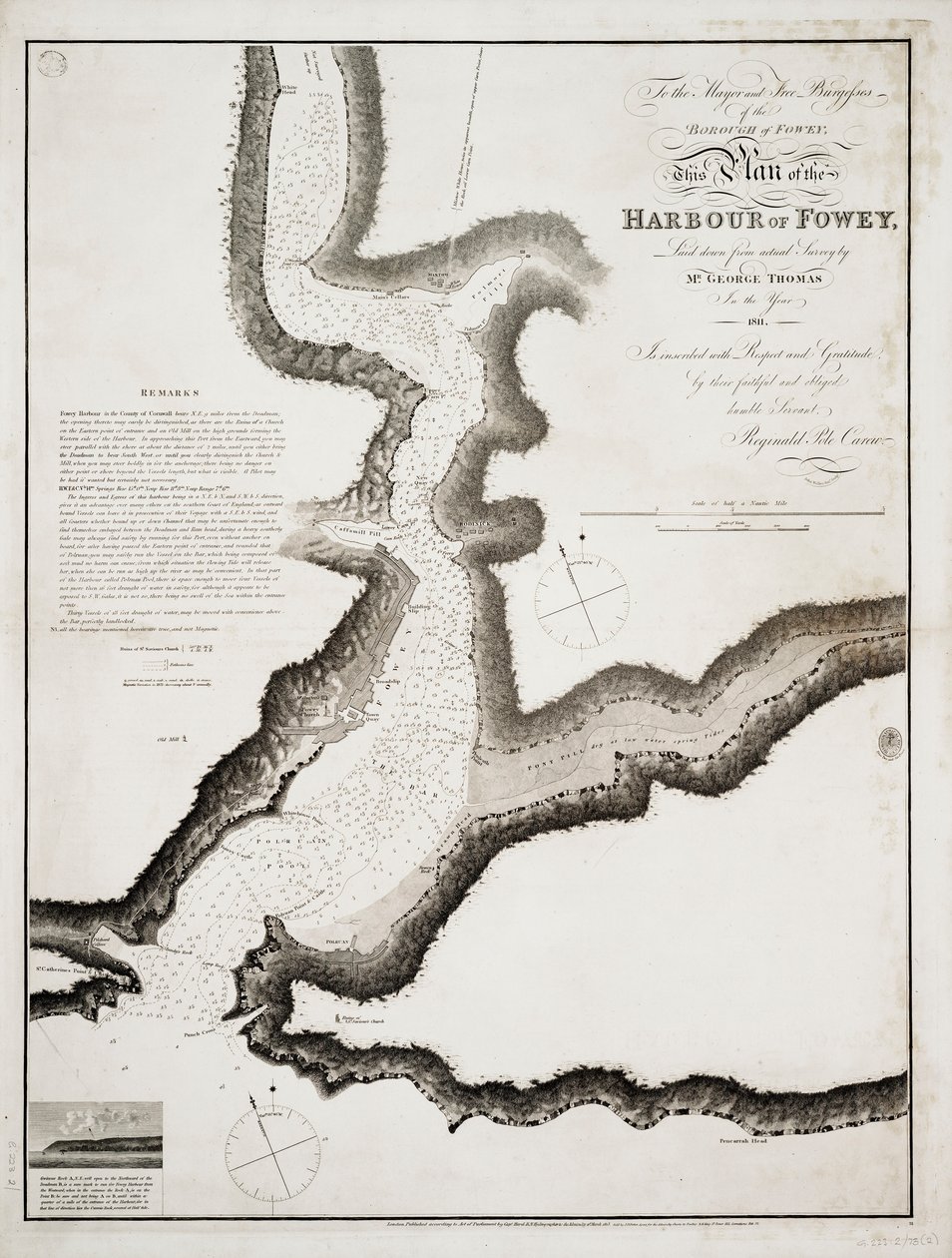 Havnen i Fowey, Cornwall af British School