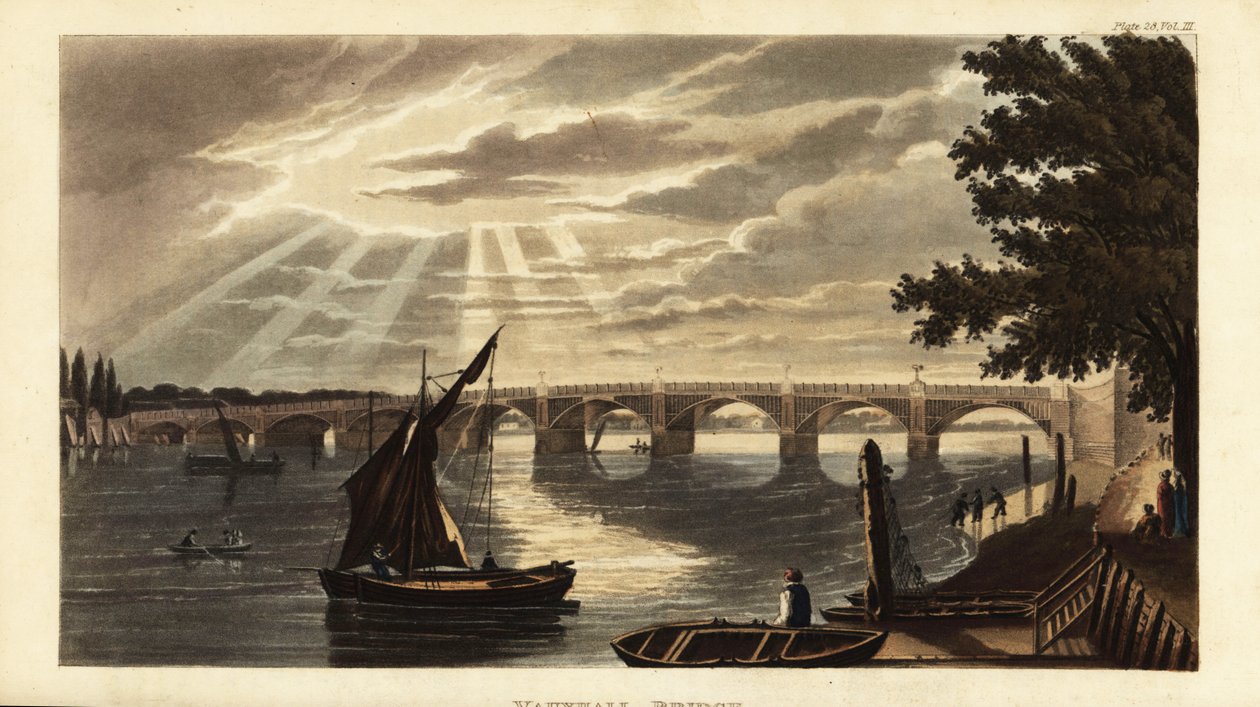 Vauxhall Bridge ved Themsen af British School