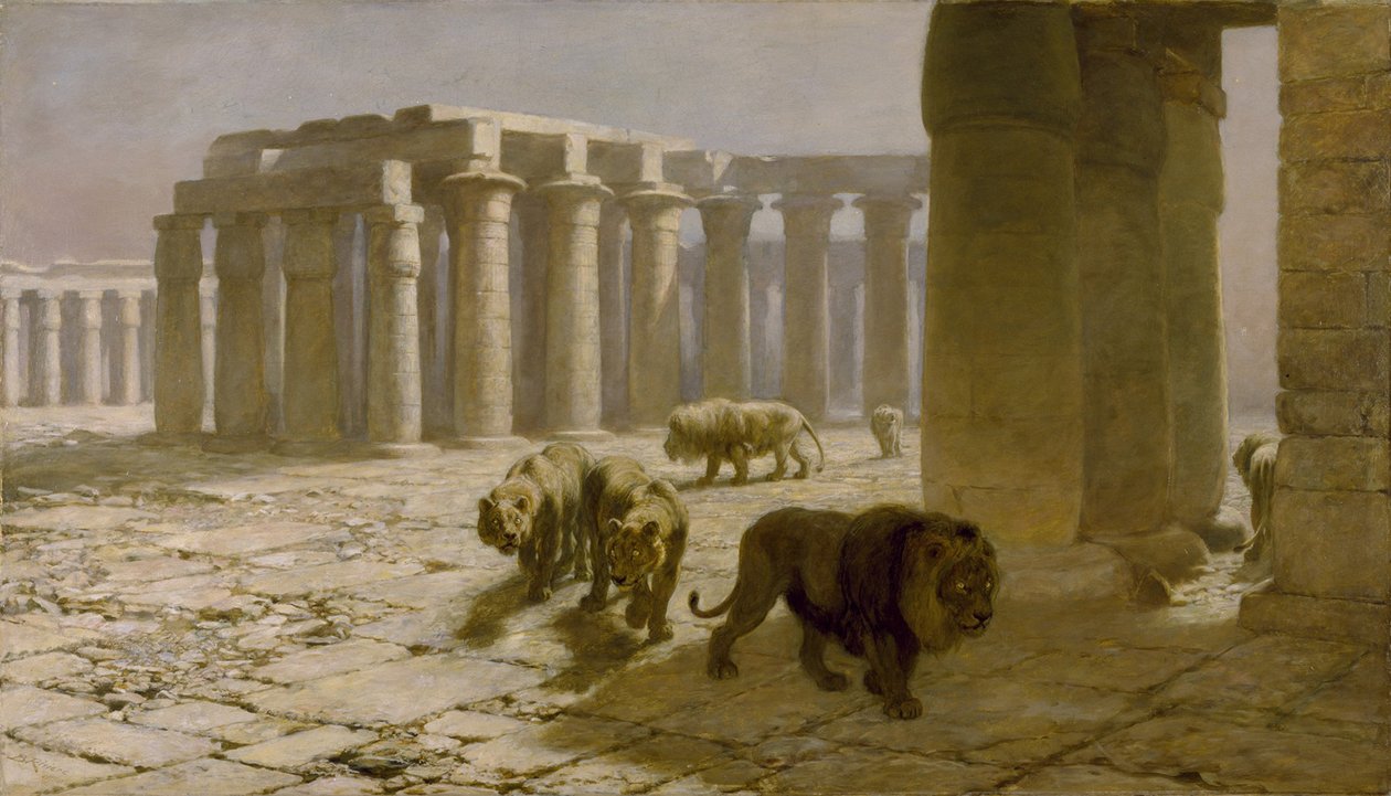 Syrien, Nattevagten, 1880 af Briton Riviere