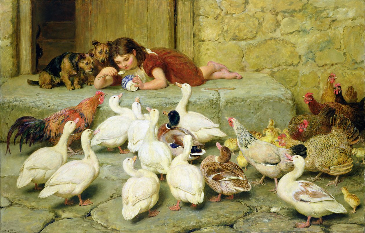 Den sidste skefuld, 1880 af Briton Riviere