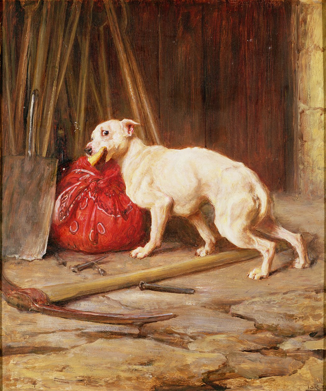 Småtyveri, 1888 af Briton Riviere