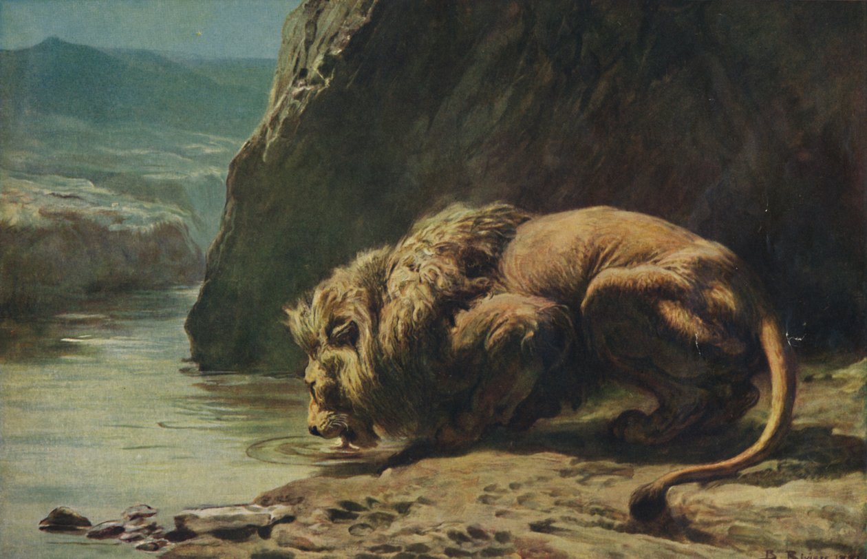 Kongen drikker, 1881, 1922. af Briton Riviere