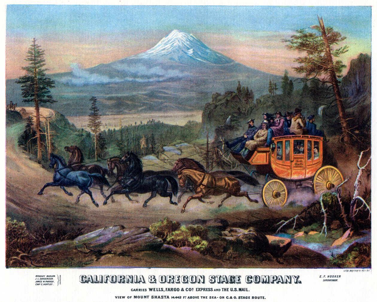 En diligencerejse, USA, 1800-tallet 1937. af Britton and Rey