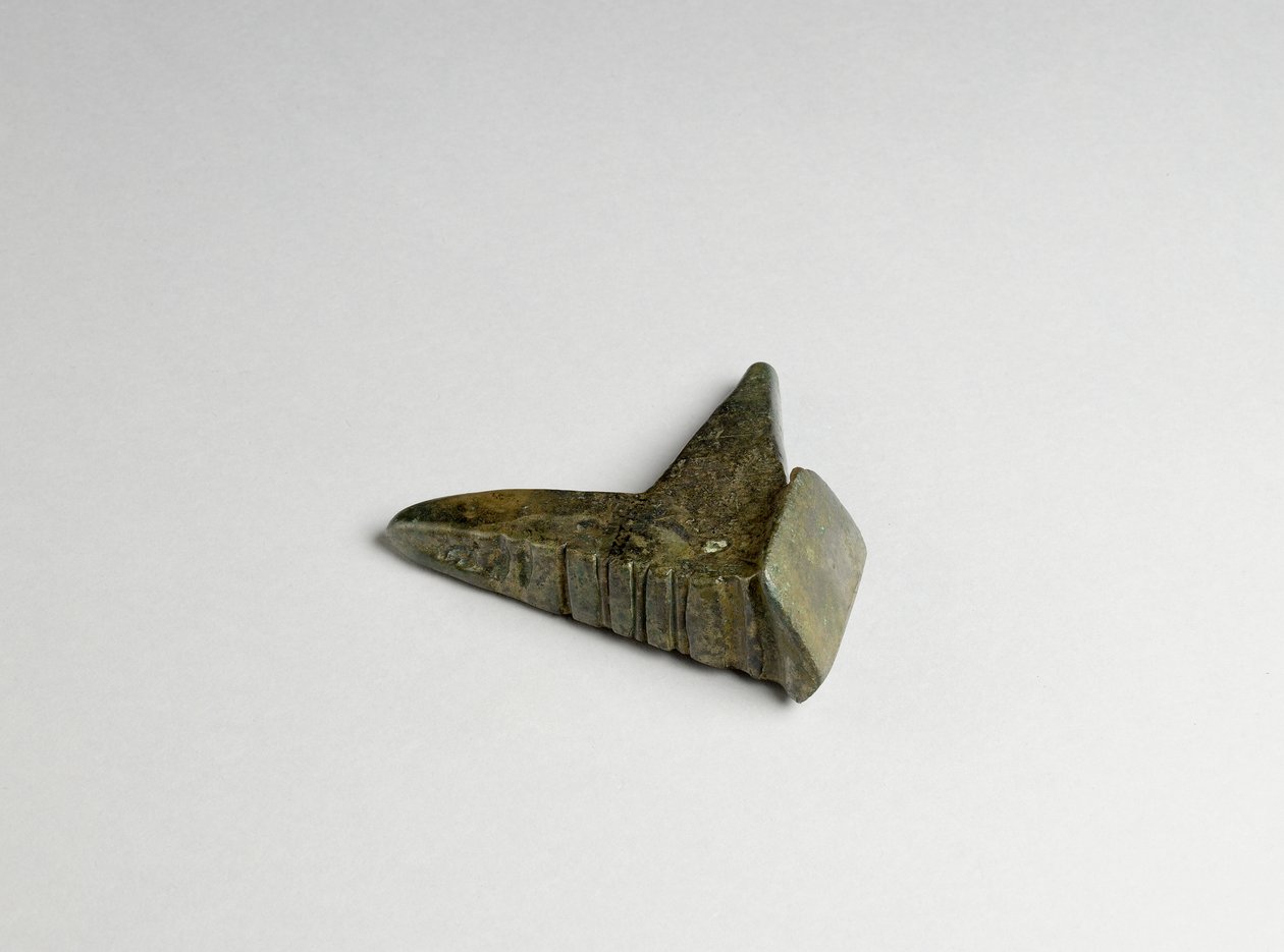 Redskab fra Fresn-la-Mere, Frankrig, bronzealderbronze, detalje af 419849 af Bronze Age