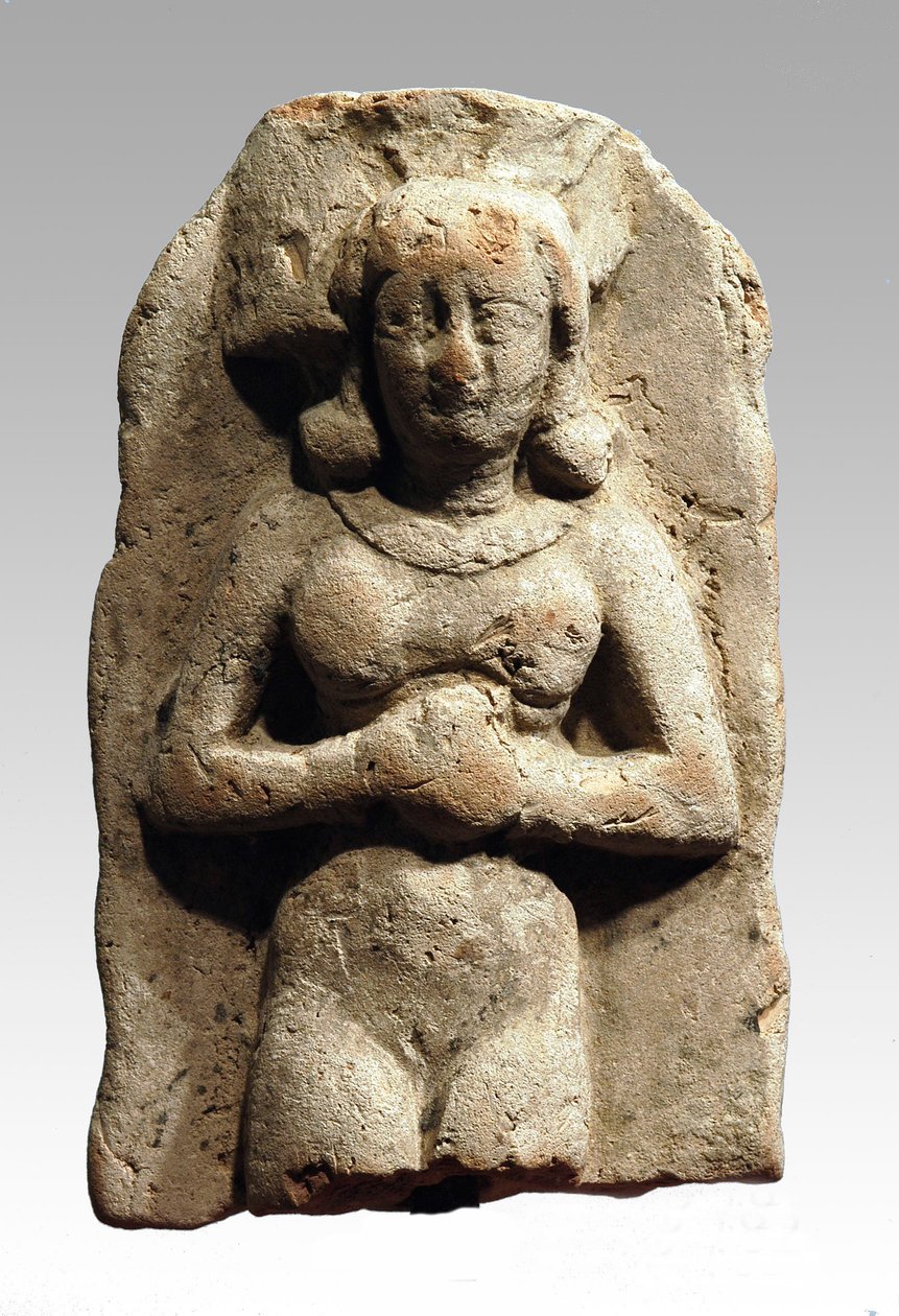 Figur af Asherah, kanaanæisk, 999-600 f.Kr. (ler) af Bronze Age