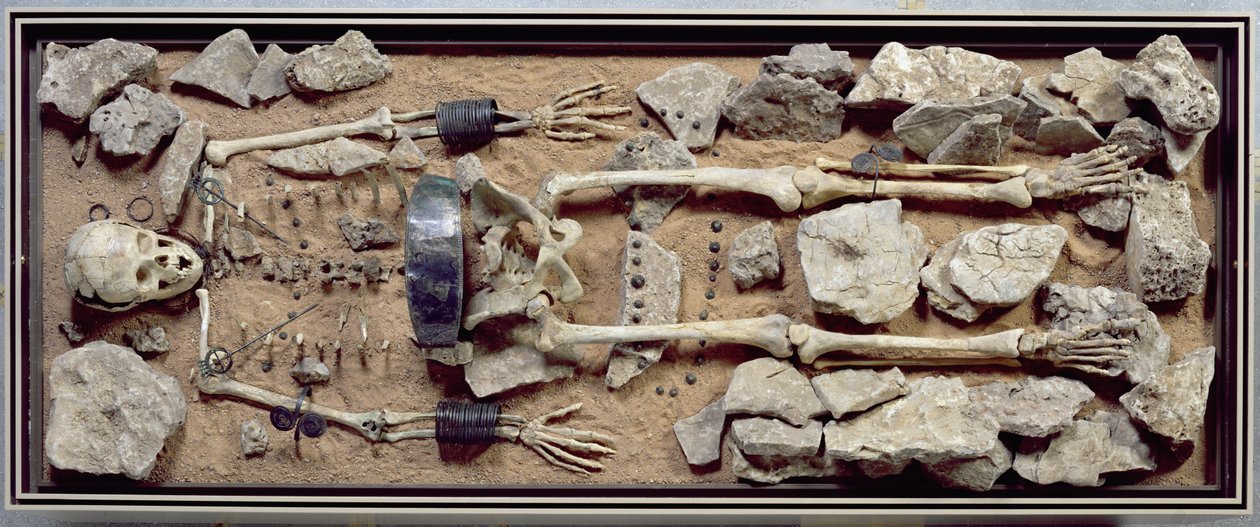 Rigt begavet kvindegrav fra Molzbach bei Huenfeld af Bronze Age