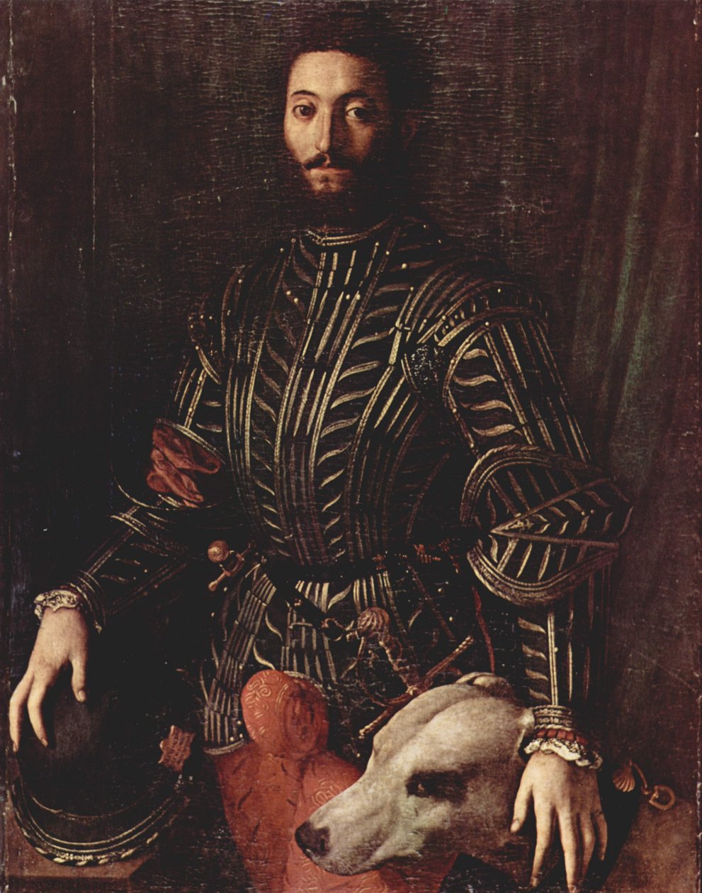 Porträt des Guidobaldo II della Rovere, Herzog von Urbino af Agnolo Bronzino