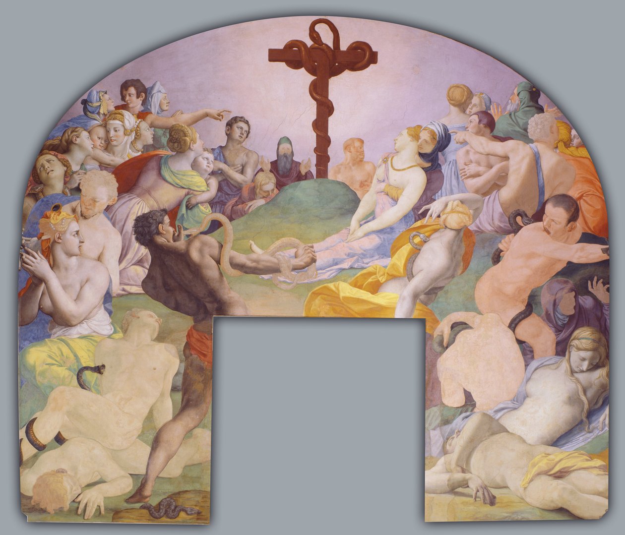 Tilbedelsen af bronzeslangen af Agnolo Bronzino