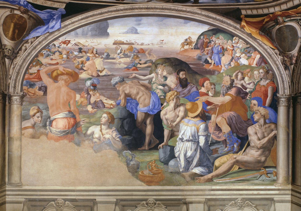 Krydsningen af Det Røde Hav af Bronzino