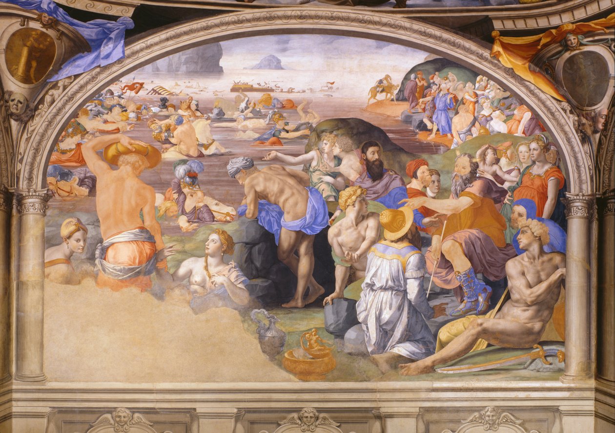Krydsningen af Det Røde Hav af Bronzino