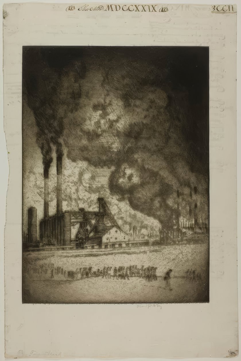 Chicago - Klokken fem - 92nd St af Bror Julius Olsson Nordfeldt