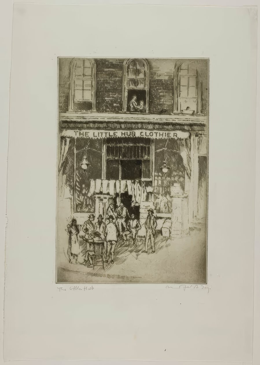 Chicago – The Little Hub, South Clark og Harrison Sts af Bror Julius Olsson Nordfeldt