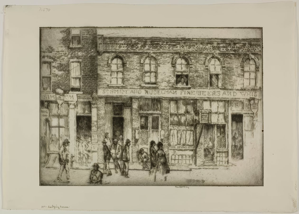 Chicago - Det ti cent dyre herberg af Bror Julius Olsson Nordfeldt