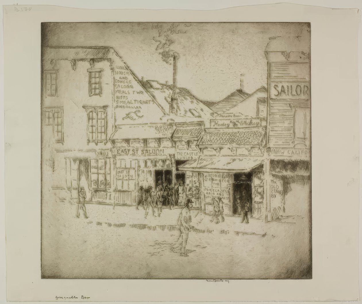 Forecastle Bar af Bror Julius Olsson Nordfeldt