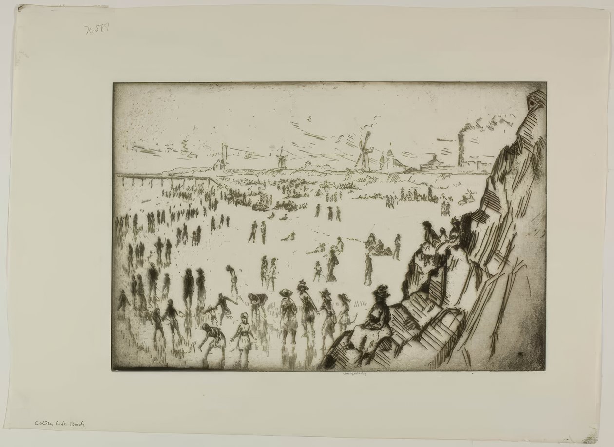 Golden Gate-stranden af Bror Julius Olsson Nordfeldt