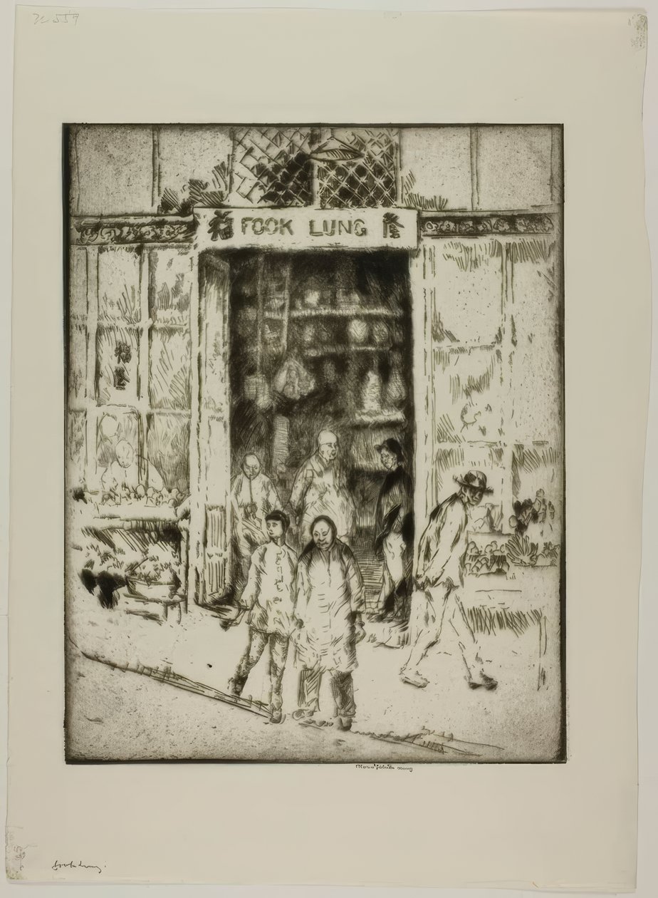 San Francisco - Fook Lung af Bror Julius Olsson Nordfeldt