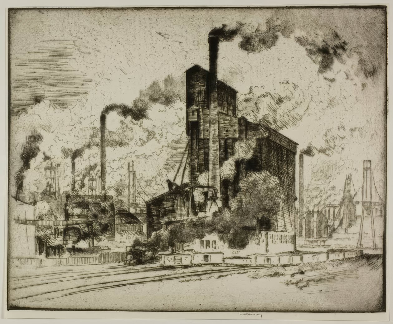 Den store elevator af Bror Julius Olsson Nordfeldt