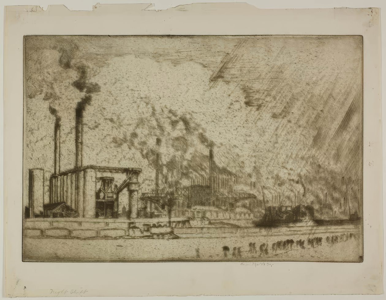 Nattevagten, 92nd Street af Bror Julius Olsson Nordfeldt