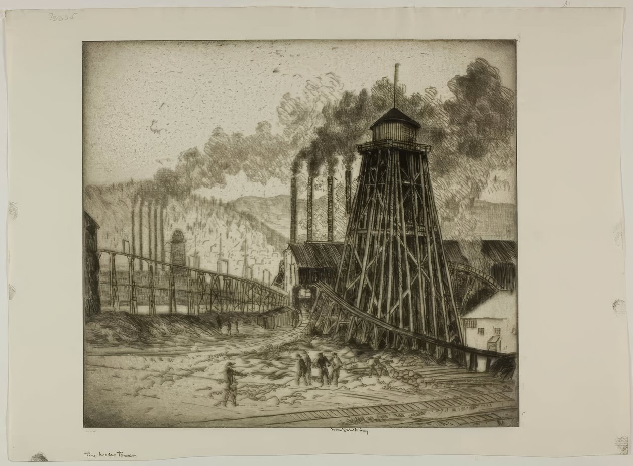 Vandtårnet af Bror Julius Olsson Nordfeldt