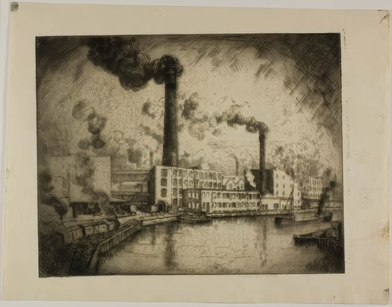 Uden titel (South Deering - venstre bred) af Bror Julius Olsson Nordfeldt