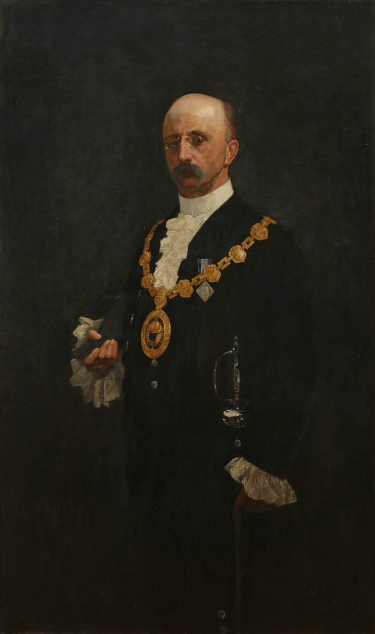 Borgmester W. J. Bazeley, ca. 1895-97 (olie på lærred) af Bror. Kronstrand