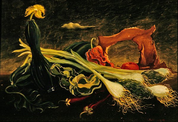 Stilleben (olie på lærred) af Bruce Hollingsworth