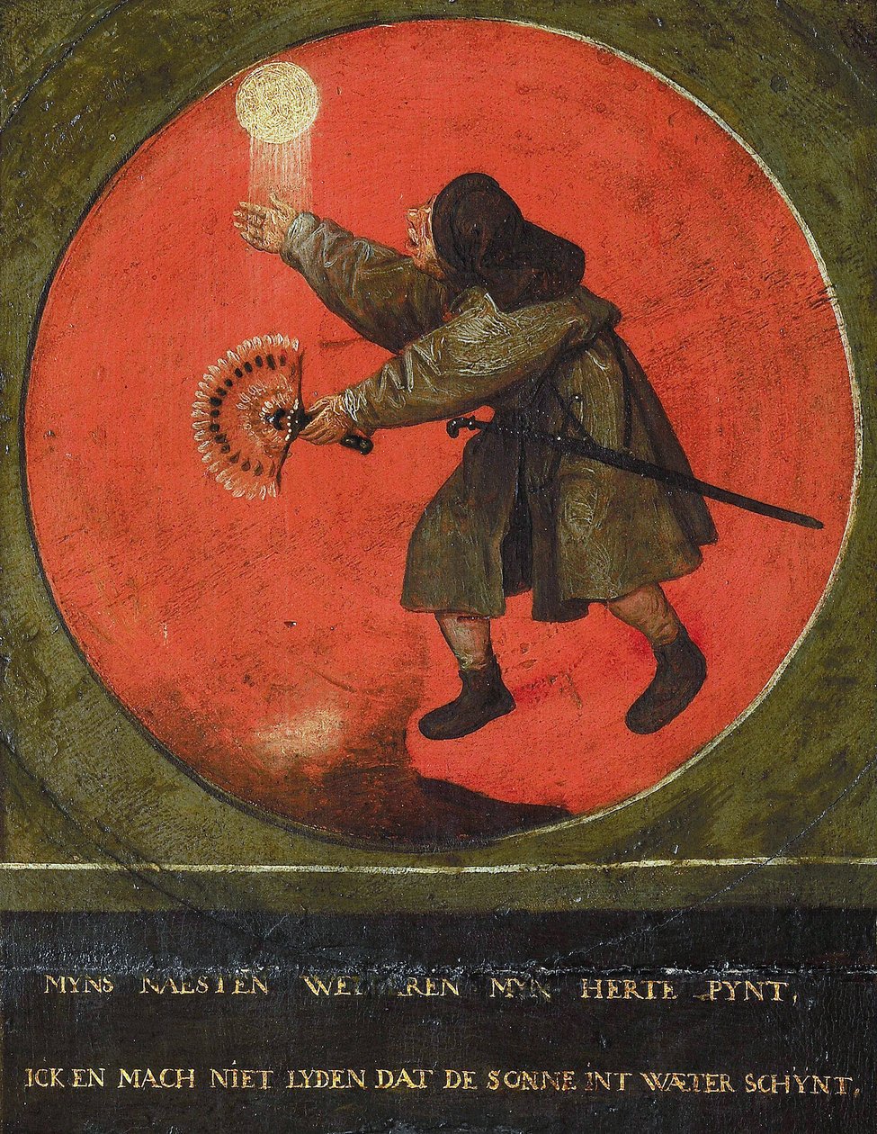 Mine naboers succes irriterer mig. Jeg vil ikke have, at solen skinner på vandet., 1558. af Bruegel