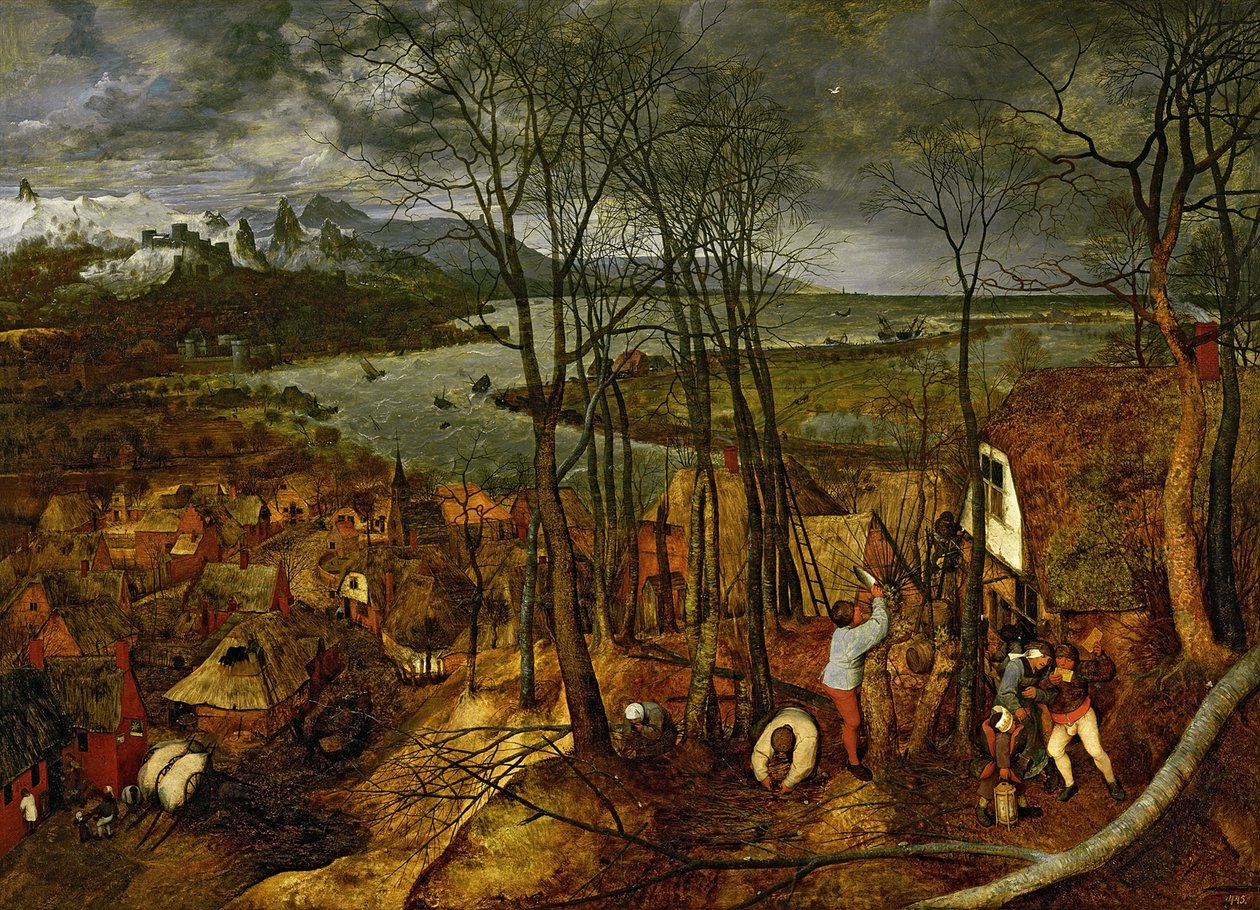 Den dystre dag tidligt forår, 1565 af Bruegel